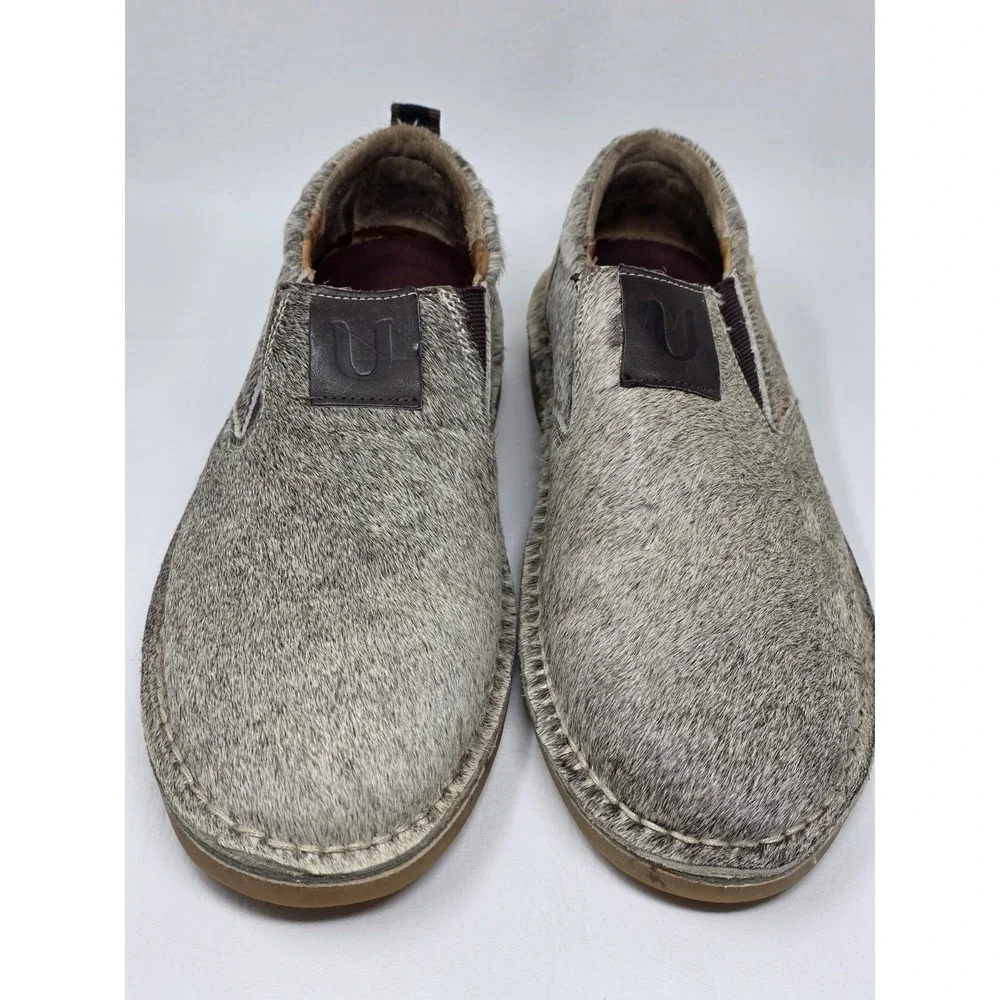 Uwezo Slip On Casual Brown Shoes Mens Size 9.5 Model 5132 Pre-owned
